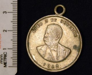 Guatemala Medal: Estrada Cabrera Club 2 De Octubre 1902 / Fiesta Minerva; 32mm