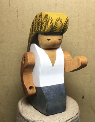 Kinderkram Spielzeug Wooden Handcrafted Native American Figure As - Is