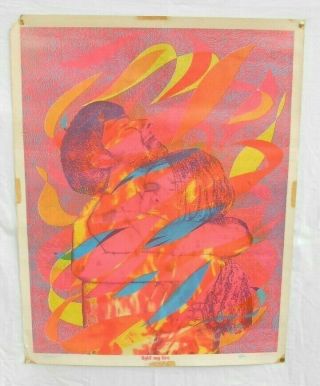 Vintage San Francisco Co 1967 Poster Light My Fire Hollywood California