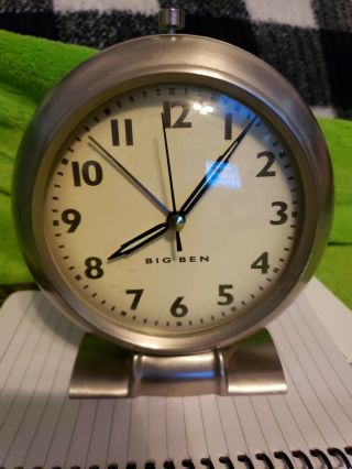 Westclox 47602 Analog Big Ben Retro Alarm Clock With Luminous Hands.