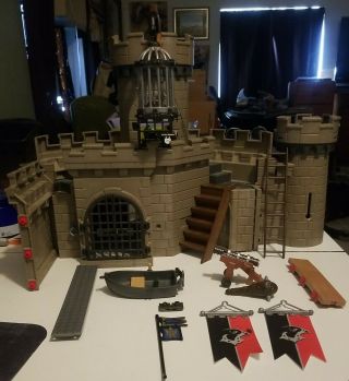 Vintage Geobra Playmobil Medieval Castle 2014 Incomplete