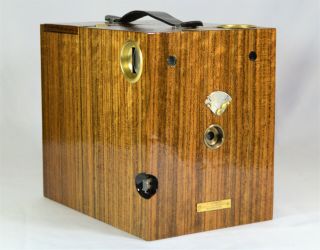Box Camera Conley 4ʺx5ʺ Model 2 110 - 120 Year Old Antique Custom Ovangkol Wood