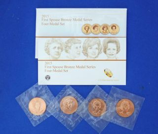 2015 First Spouse Bronze Medal Series Four Medal Set