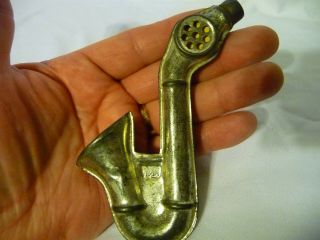 Antique Metal Toy Saxophone Years Noise Maker/kazoo Japan Made Rare