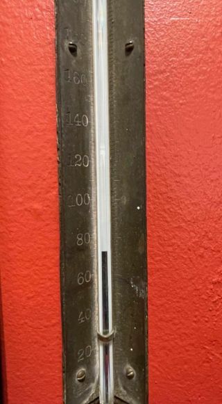 Tycos Wooden Thermometer 1920 - 1930 ' s 2