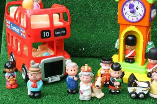 Elc Early Learning Centre Happyland London Bus With Sound & People