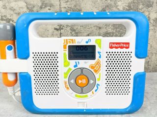 Fisher Price Kid Tough Music Player Mp3 Karaoke with Microphone Blue 2