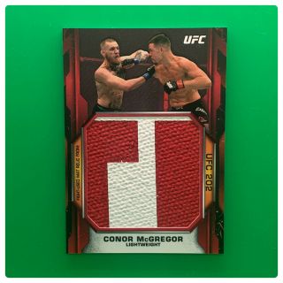 Conor Mcgregor 2020 Topps Ufc Knockout Red Jumbo Event - Mat Relic /8 Ufc 264