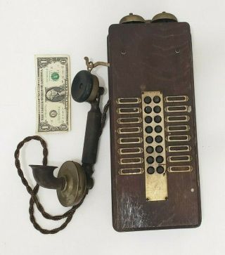 Conn Tel Electric Connecticut Antique Wall Telephone Or Intercom Hotel Office