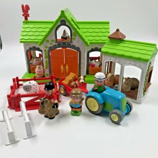 Elc Happyland Farm Playset With Figures & Animals Early Learning Centre