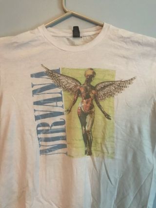 Vintage Nirvana “In Utero” album cover T - shirt - Size Large 3