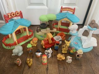 Elc Happyland Zoo Large Playset With Animals Figures Train Early Learning Center