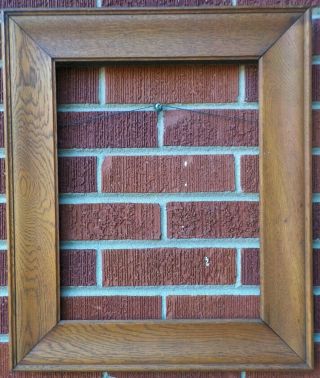 Antique Arts & Crafts Mission Solid Oak Wood Frame 12 1/4 X 15 1/2 In Fit C1900