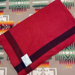 Vintage Woolrich Usa Made Red Black Buffalo Plaid Edge 70”x84” Wool Blanket