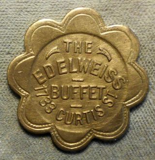315.  (denver Co),  The Edelweiss Buffet,  1733 Curtis St.  Gf 12 1/2c It Colorado