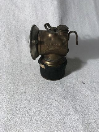 Antique Brass Lantern/lamp Just Rite Made In The Usa 4” H 1b