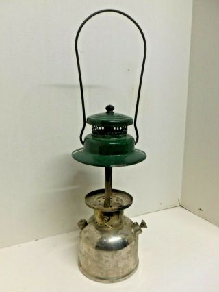 Vintage Coleman Single Mantle Gas Lantern Model 242b Made In Usa No Globe