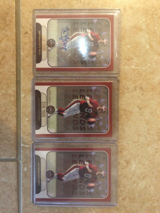 Steve Young,  Auto 1/5 Red Parallel,  2 Red \ Parallels,  2021 Legacy 49ers Cards