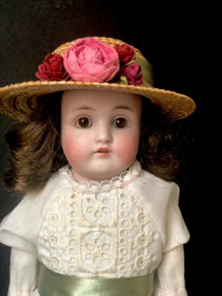 Antique Germany Kestner 12” Doll Bisque Head Kid Leather Body Dept 154 1 1/2
