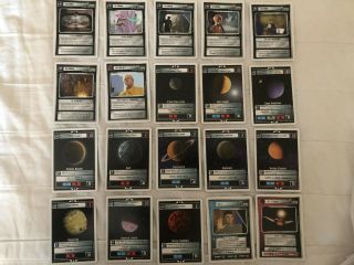 Star Trek Ccg Introductory 2 - Player Complete White Border Card Set Nm (no Bb)