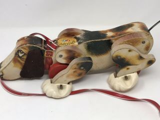 Vintage Fisher - Price Snoopy Pull toy 181 1961 2