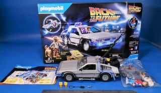 Playmobil 70317 Back To Future Delorean 2020 Loose With Figures In Bag