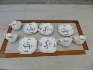 Vintage Antique Old Shelley Bone China Cup Saucer And Plates