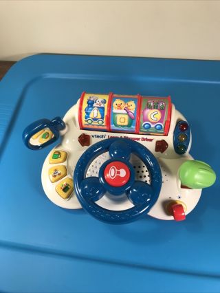 Vintage VTech LEARN AND DISCOVER DRIVER Electronic Toy SEE VIDEO 3