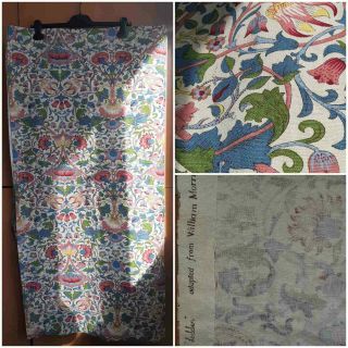 Vintage Liberty Of London Design Jodden Adapted From William Morris Fabric Cut
