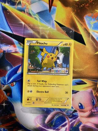 Pokemon Build A Bear Pikachu Promo Card 20/108