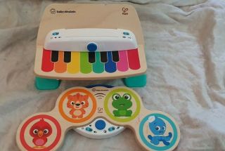 Toy Bundle Baby Einstein Magic Touch Drums & Piano Wooden Children 