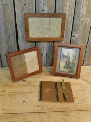 3 Antique Wooden Eastman Kodak Printing Frames Aafa