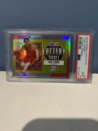 Trae Young 2018 Optic Contenders Lottery Ticket Silver Holo Prizm Psa 9 Rookie