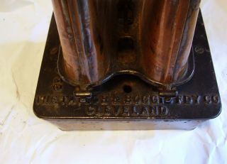 ANTIQUE SUMMER GIRL CAMP STOVE,  PAT.  1893,  CAST IRON & BRASS,  NEAT PIECE,  NO RES 3