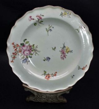 Antique 18thC Chelsea Porcelain Red Anchor Period Plate Circa 1755 2
