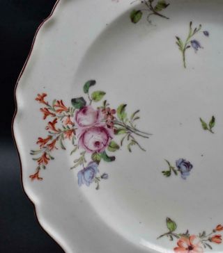 Antique 18thC Chelsea Porcelain Red Anchor Period Plate Circa 1755 3