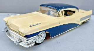 Vintage Amt 1958 Buick Roadmaster 75 Promo Model Car 4 Screw Chassis