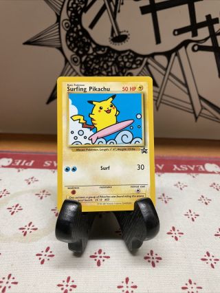 Surfing Pikachu 28 Black Star Promo Pokemon Tcg Wotc Card Nm