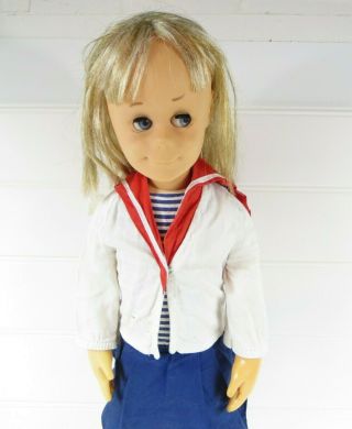 Vintage 1963 Mattel Charming Chatty Cathy 24 " Doll,  2 Records -
