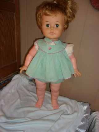 Vintage Ideal Toy " Kissy " Doll 22 " Tall 1961 Rare Outfit