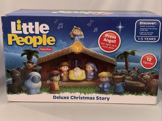 Fisher - Price Little People Deluxe - A Christmas Story Nativity Scene Playset W/box