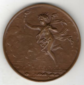 1919 French Medal For The Technical Society Of The Gas Industry In France
