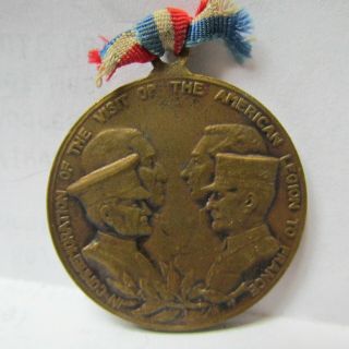 1927 American Legion Visit To France 10th Anniversary Wwi Bronze