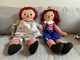 Vintage 1960s Knickerbocker Raggedy Ann And Andy