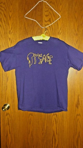 Vintage Prince 2004 Musicology Tour Shirt Size Large Purple/gold