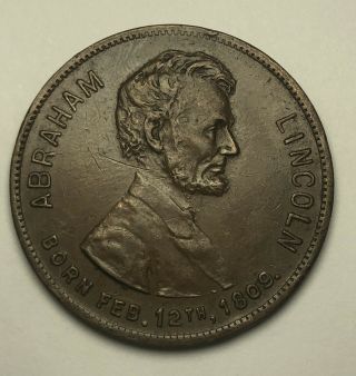 1909 - Abraham Lincoln Centennial Medal - Presented By Boston Sunday American