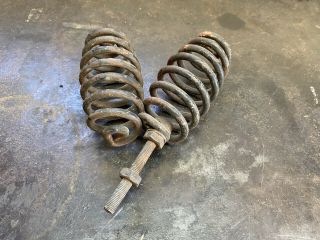 Vintage Antique Motorcycle Seat Springs Harley Indian Famous James Or ?