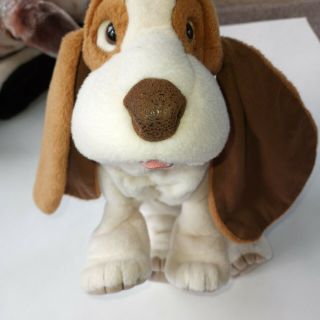 Classic 15 " Folkmanis Basset Hound Dog Full Body Hand Puppet Plush Stuffed