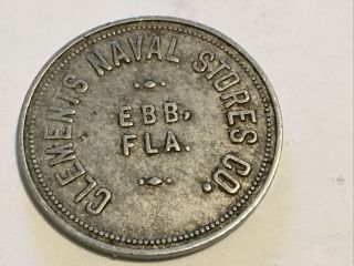 Unlisted Lumber Token,  Clements Naval Stores Co,  Ebb,  Florida,  Good For Token