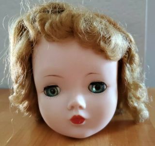 Vintage Madame Alexander Nude Tlc 1957 Blonde Bob Wig Crimped Curls Cissy Doll